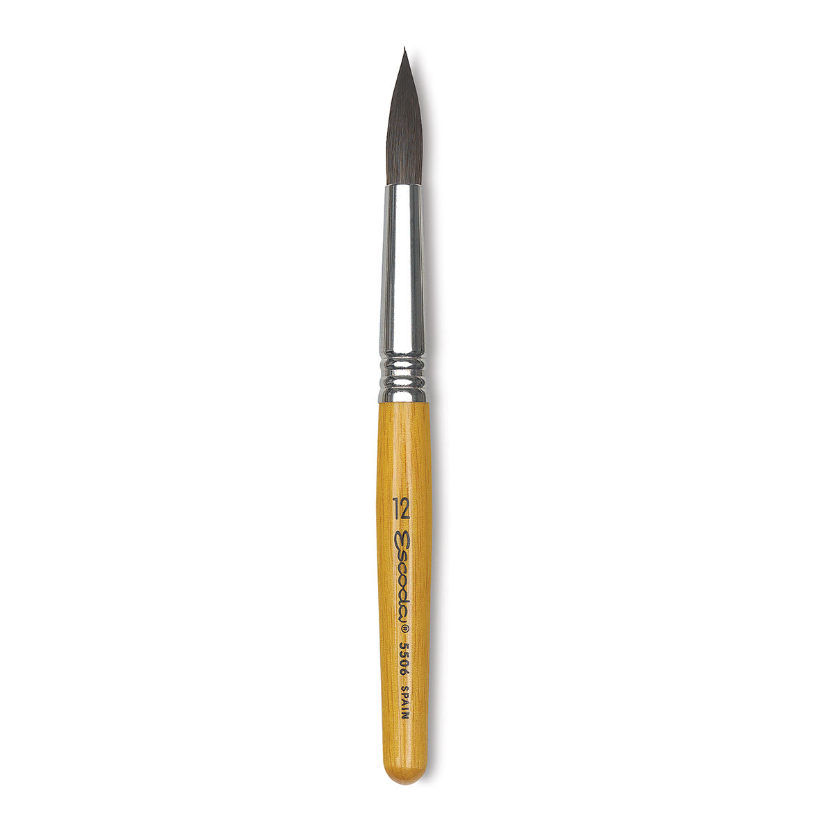 Escoda Squirrel Hair Ceramic Brushes - Round Pointed brush upright