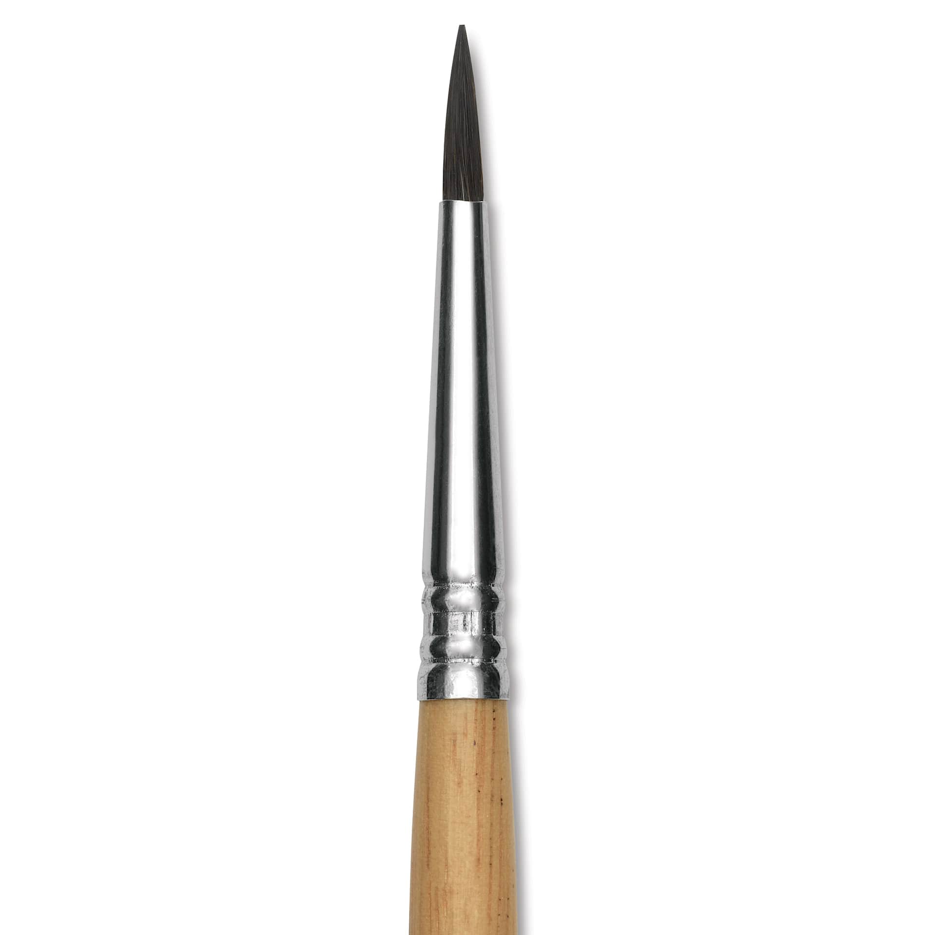 Escoda Squirrel Hair Ceramic Brush - Square Tip, Size 4 (Close-up of brush)