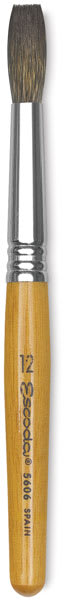 Escoda Squirrel Hair Ceramic Brushes - Square Tip brush upright