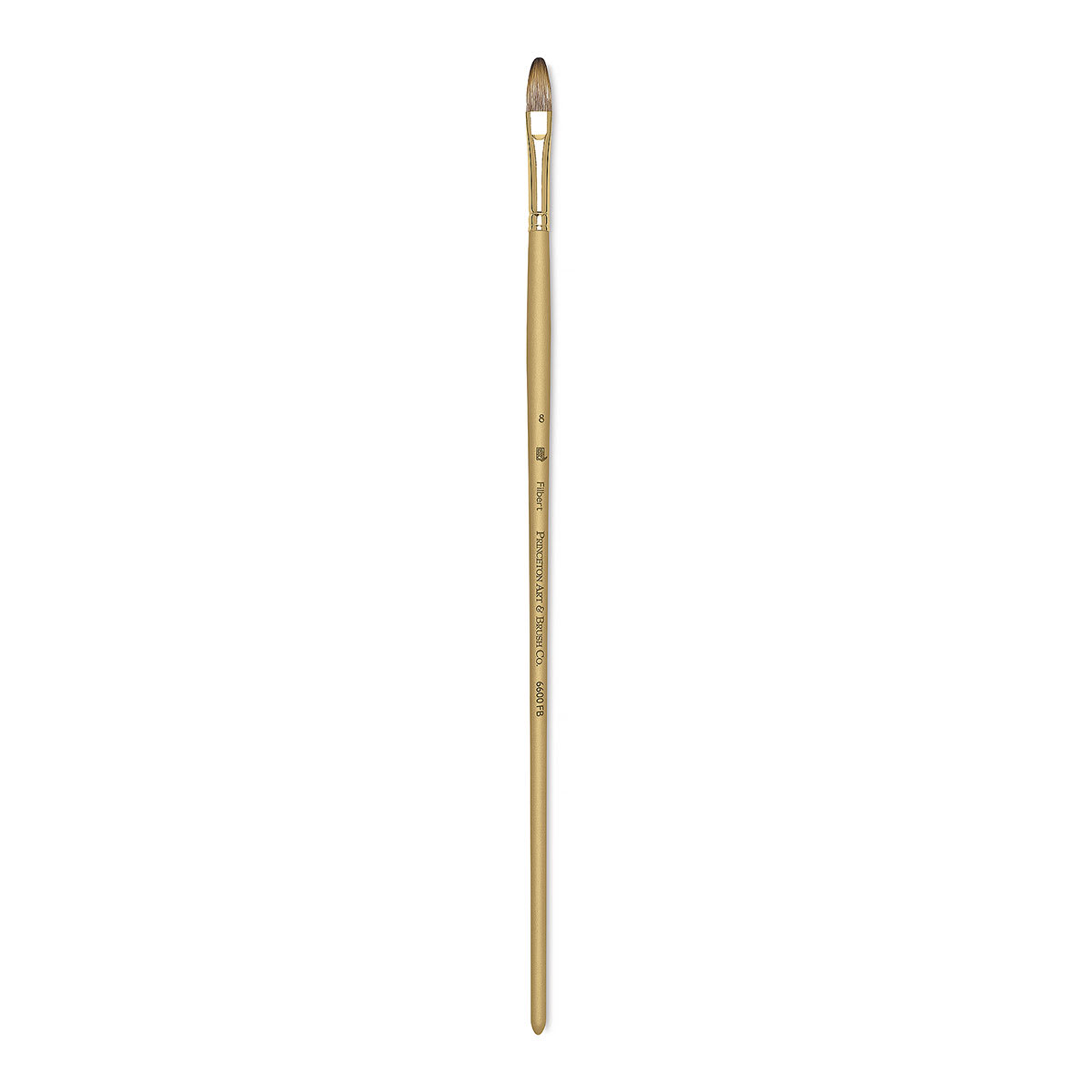 Princeton Synthetic Mongoose Brush - Filbert, Long Handle, Size 8