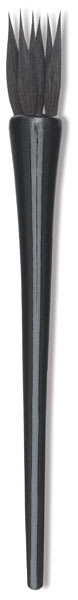 Luco Black Squirrel Round Brushes - pointed round, 6 lock brush shown