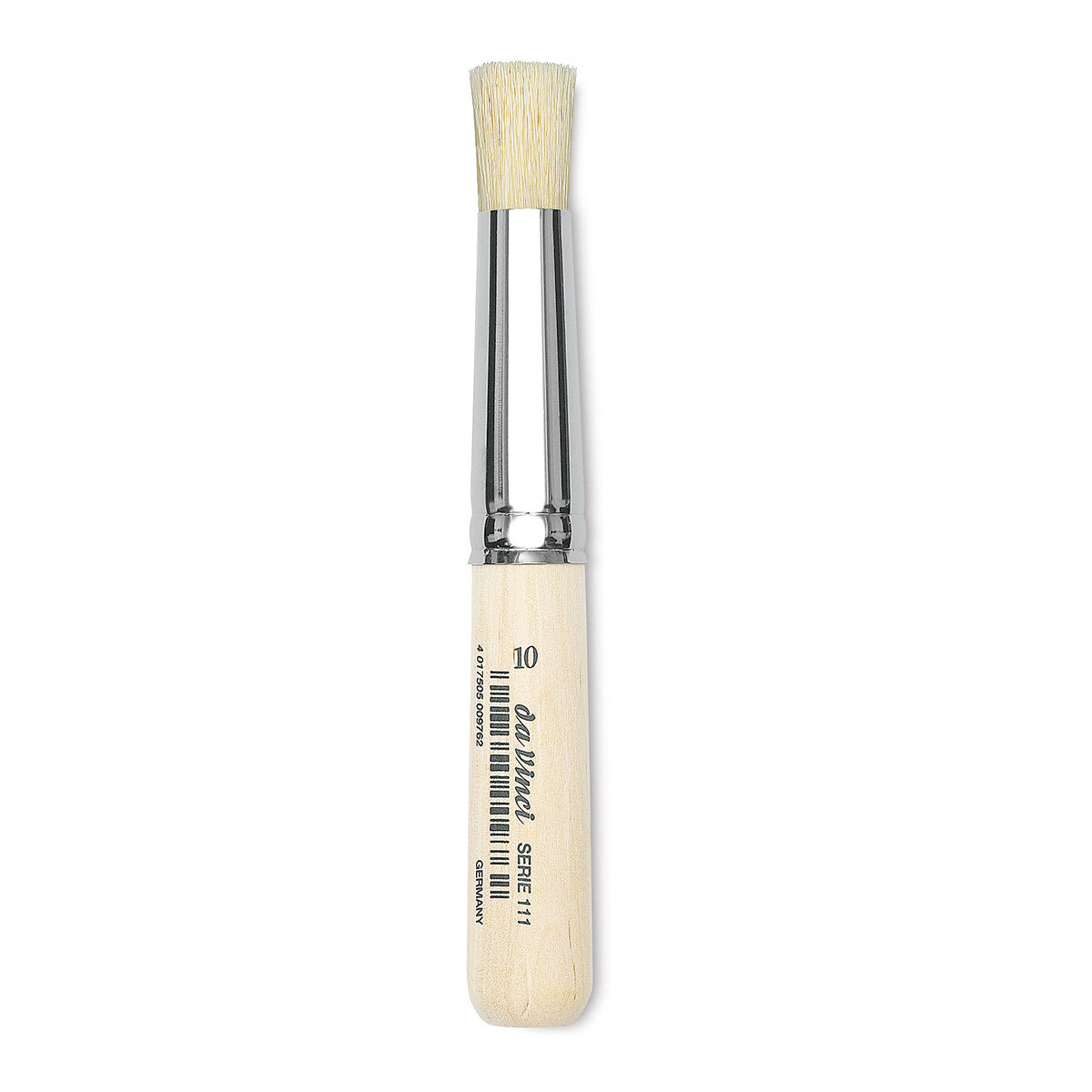 Da Vinci Artist Bristle Brush - Stencil Brush, Extra Short Handle, Size 10