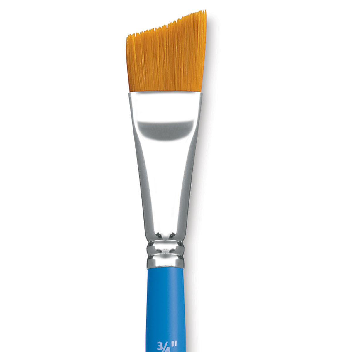 Princeton Select Synthetic Brush - Angle Shader, Short Handle, Size 3/4" close up Princeton Select Synthetic Brush - Angle Shader, Short Handle, Size 3/4" close up