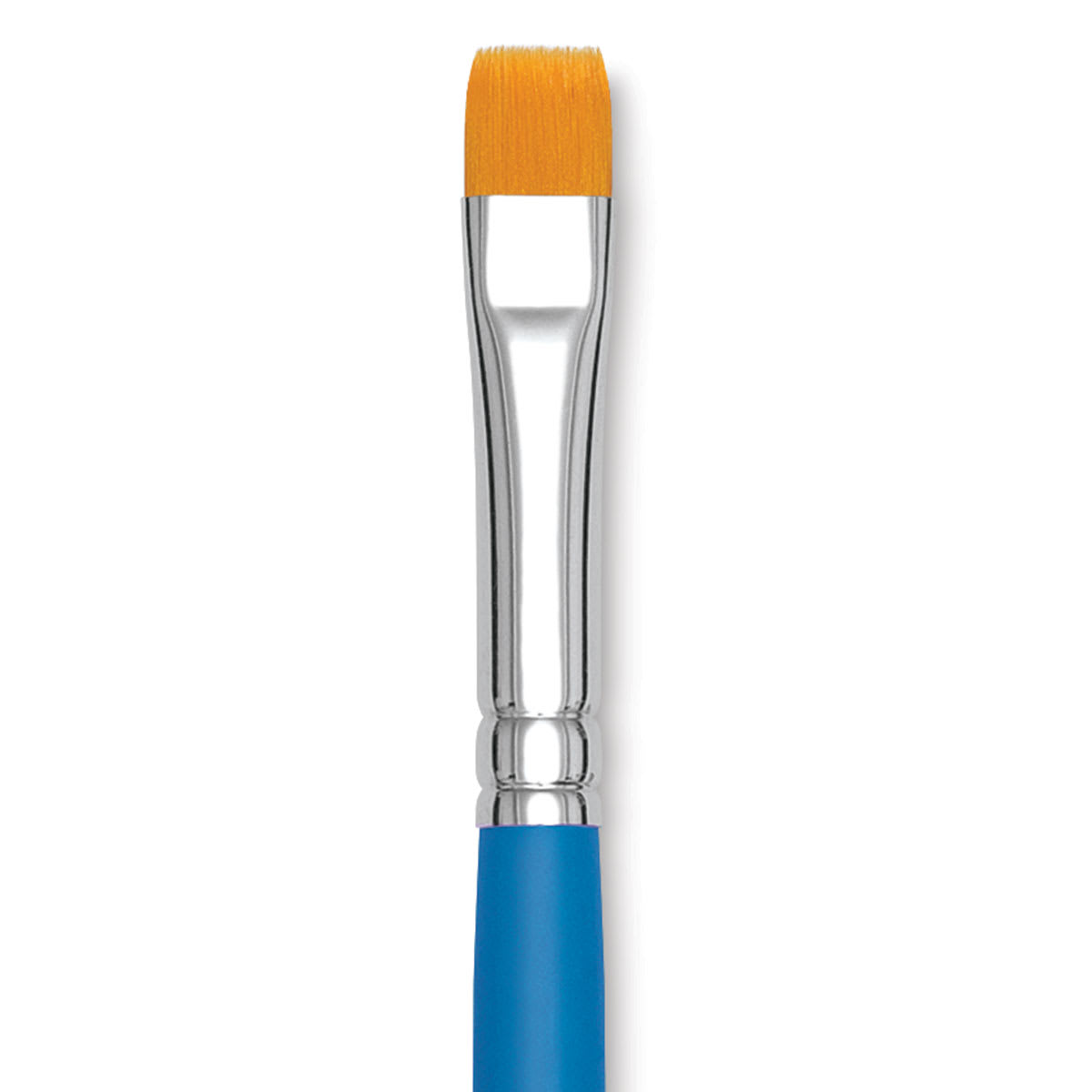 Princeton Select Synthetic Brush - Chisel Blender, Short Handle, Size 10 close up Princeton Select Synthetic Brush - Chisel Blender, Short Handle, Size 10 close up