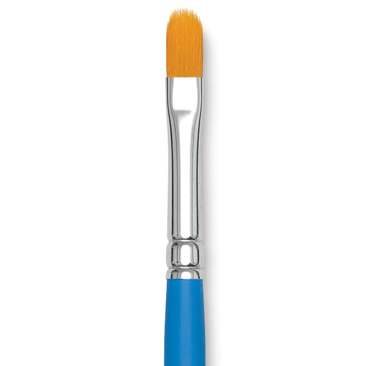 Princeton Select Synthetic Brush - Filbert, Short Handle, Size 6 close up Princeton Select Synthetic Brush - Filbert, Short Handle, Size 6 close up