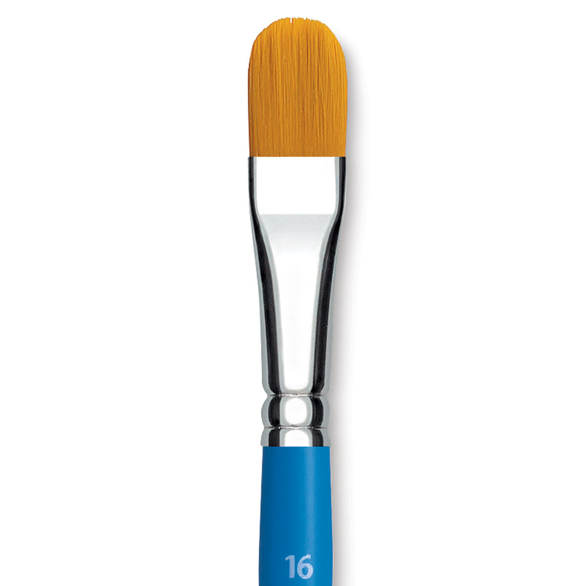 Princeton Select Synthetic Brush - Filbert, Short Handle, Size 16 close up Princeton Select Synthetic Brush - Filbert, Short Handle, Size 16 close up