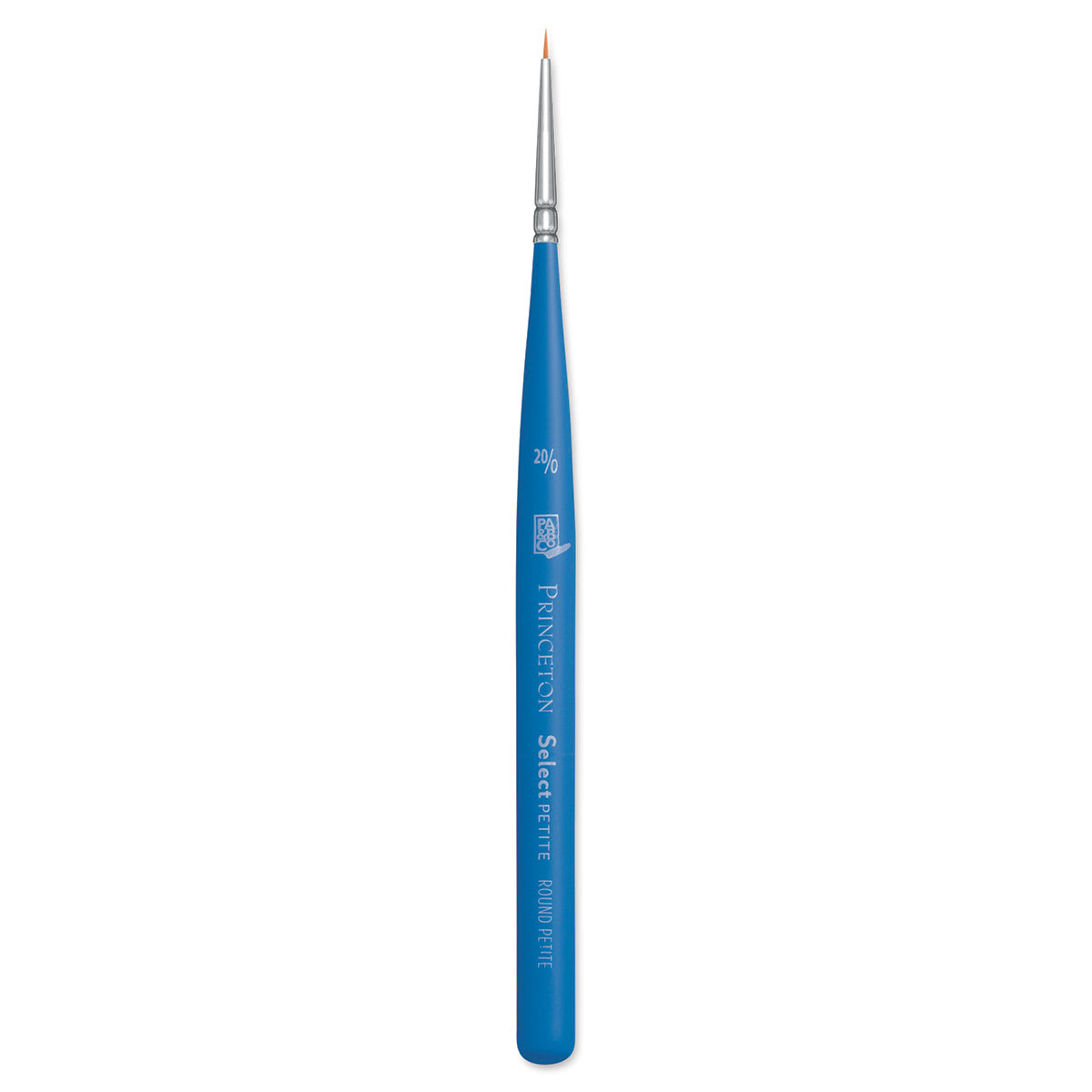 Princeton Select Synthetic Brush - Round, Mini Handle, Size 20/0 (full length) Princeton Select Synthetic Brush - Round, Mini Handle, Size 20/0 (full length)
