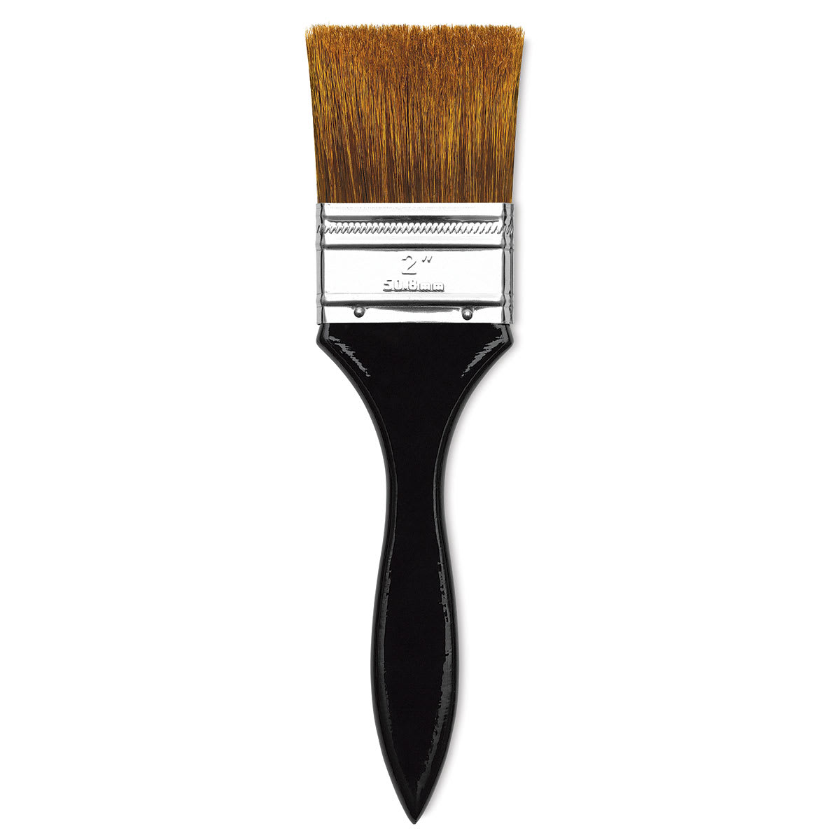 Dynasty Red-Letter Brush - Bristle/Ox Flat, Long Handle, Size 2
