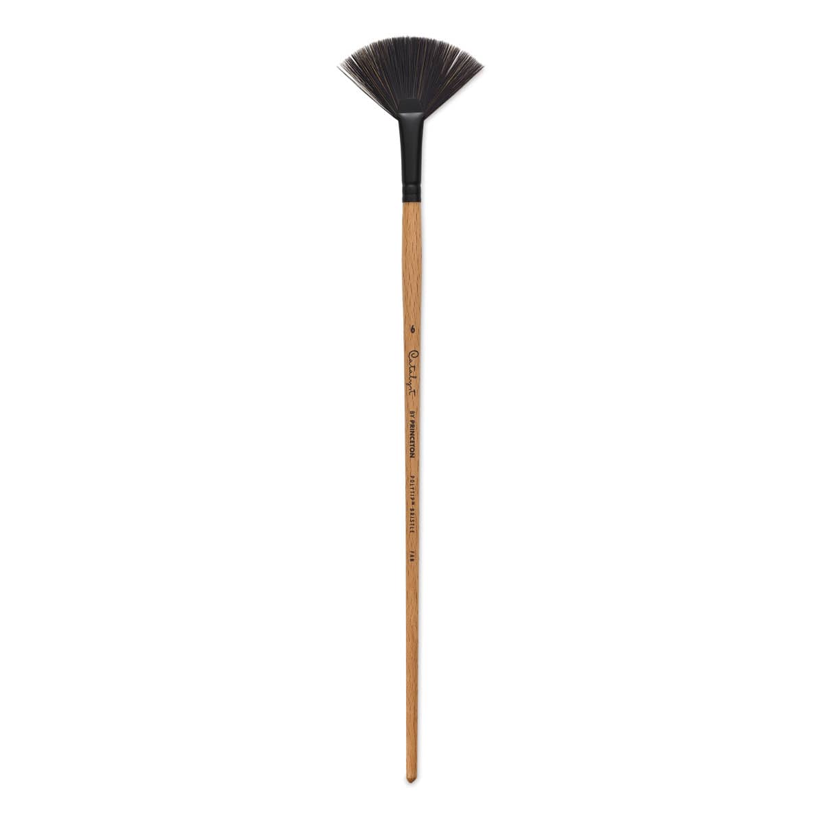 Princeton Catalyst Polytip Bristle Brush - Fan, Long Handle, Size 6