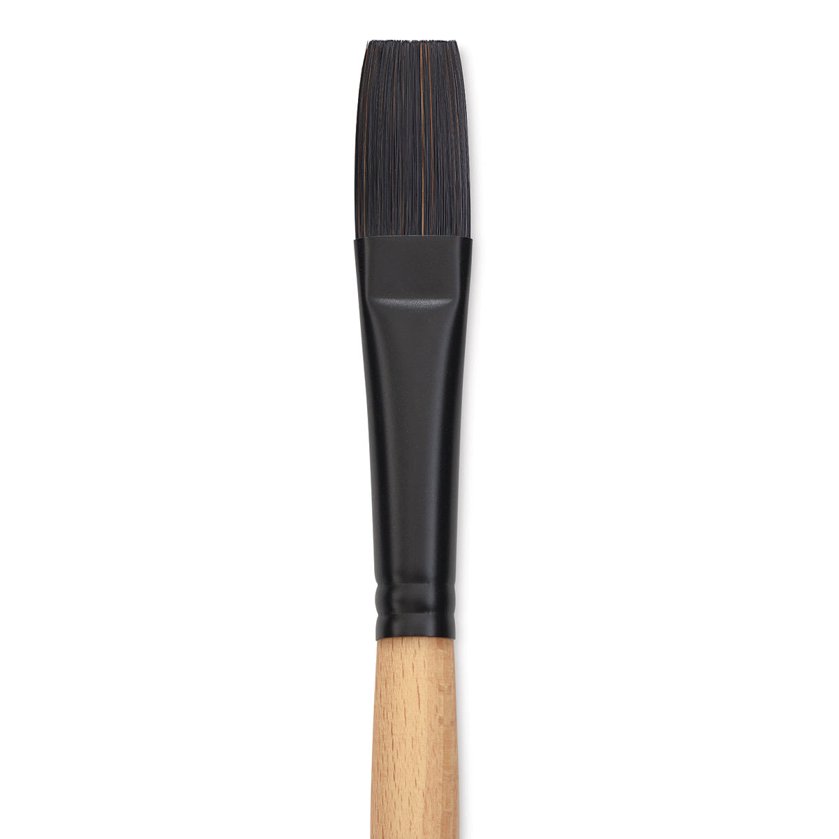 Princeton Catalyst Polytip Bristle Brush - Flat, Long Handle, Size 10 close up