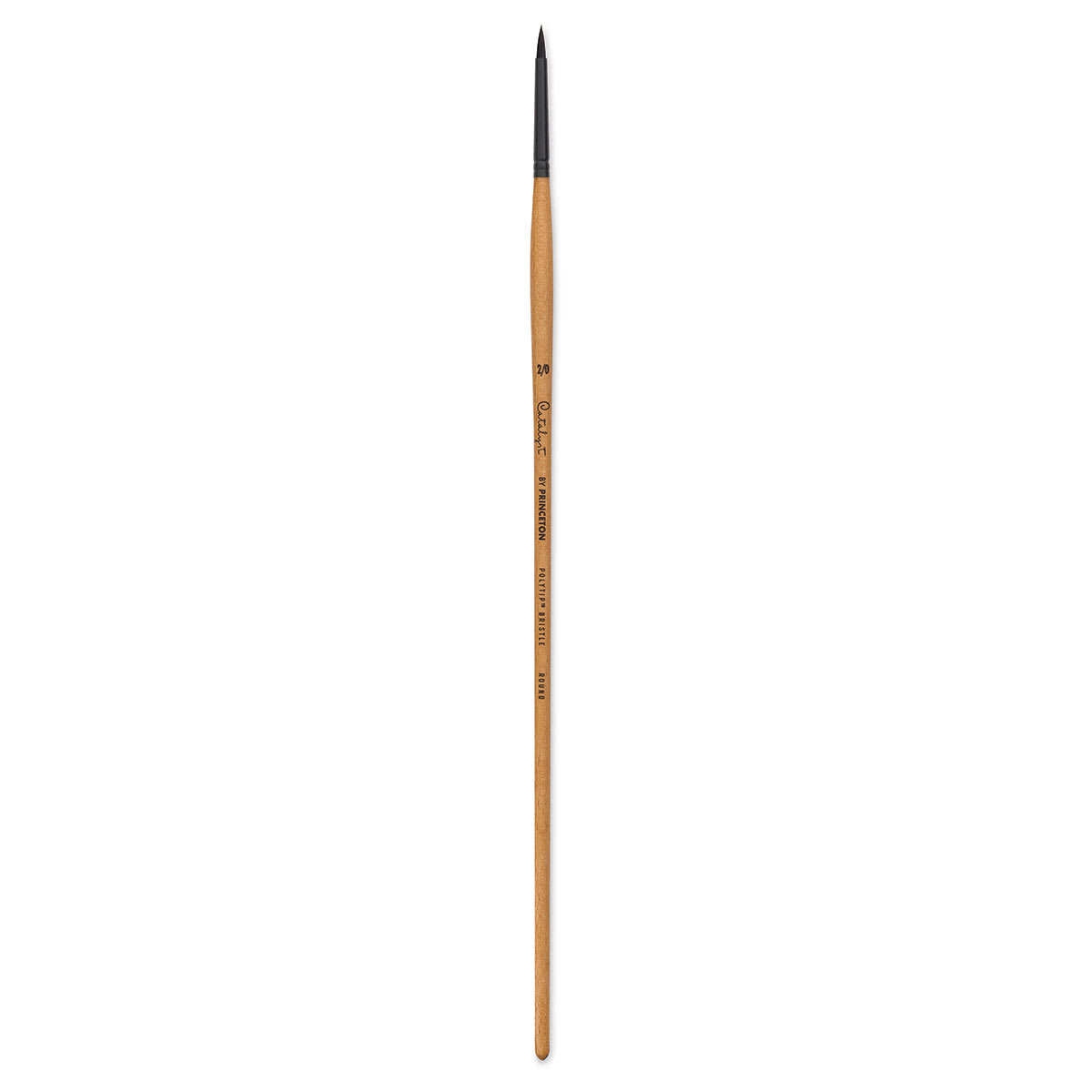 Princeton Catalyst Polytip Bristle Brush - Round, Long Handle, 2/0
