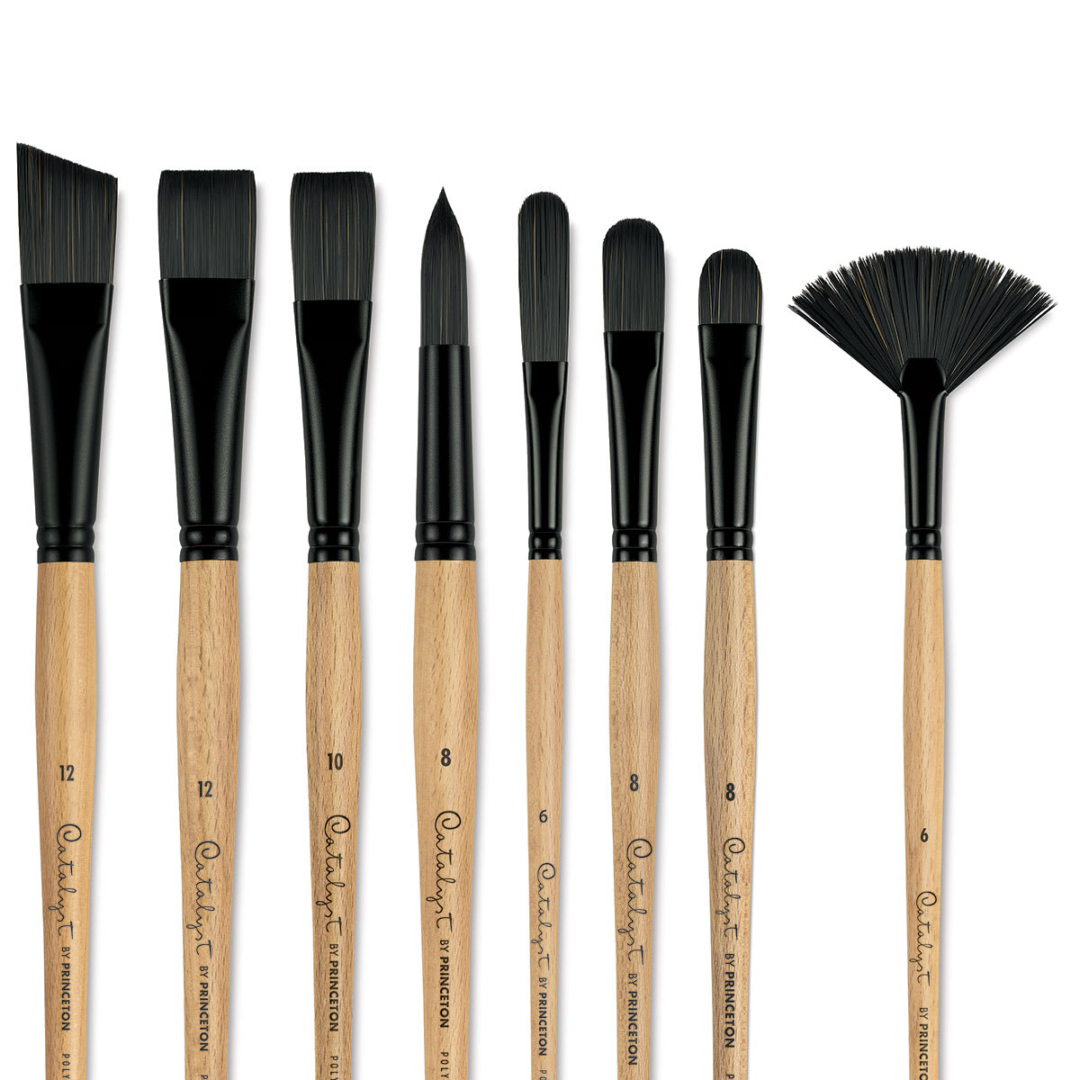 Princeton Catalyst Polytip Bristle Brushes Close Up