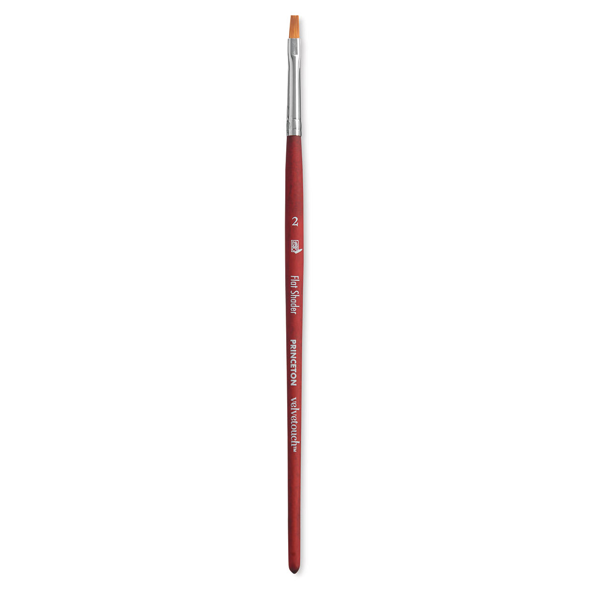Princeton Velvetouch Series 3950 Synthetic Brush - Flat Shader, Size 2