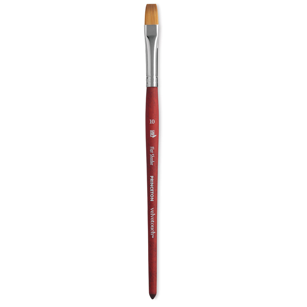 Princeton Velvetouch Series 3950 Synthetic Brush - Flat Shader, Size 10