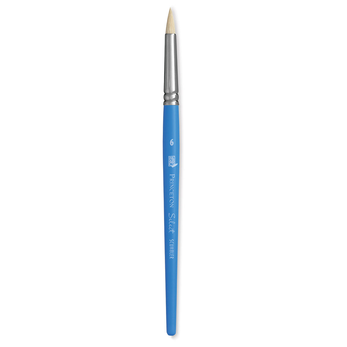 Princeton Select Natural Brush - Scumbler, Short Handle, Size 6 (full length)