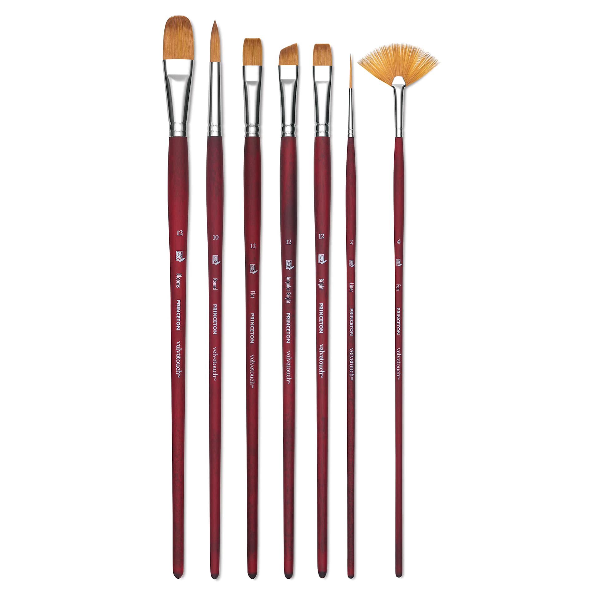 Princeton Velvetouch Series 3900 Synthetic Brushes - Long Handle (selection of shapes) Princeton Velvetouch Series 3900 Synthetic Brushes - Long Handle (selection of shapes)
