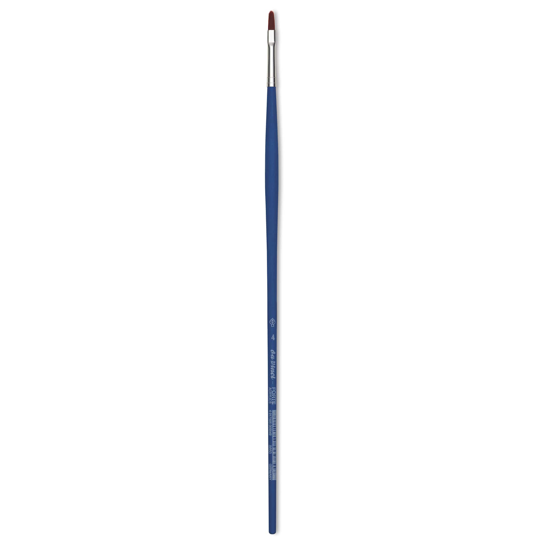 Da Vinci Forte Acrylics Synthetic Brush - Filbert, Long Handle, Size 4