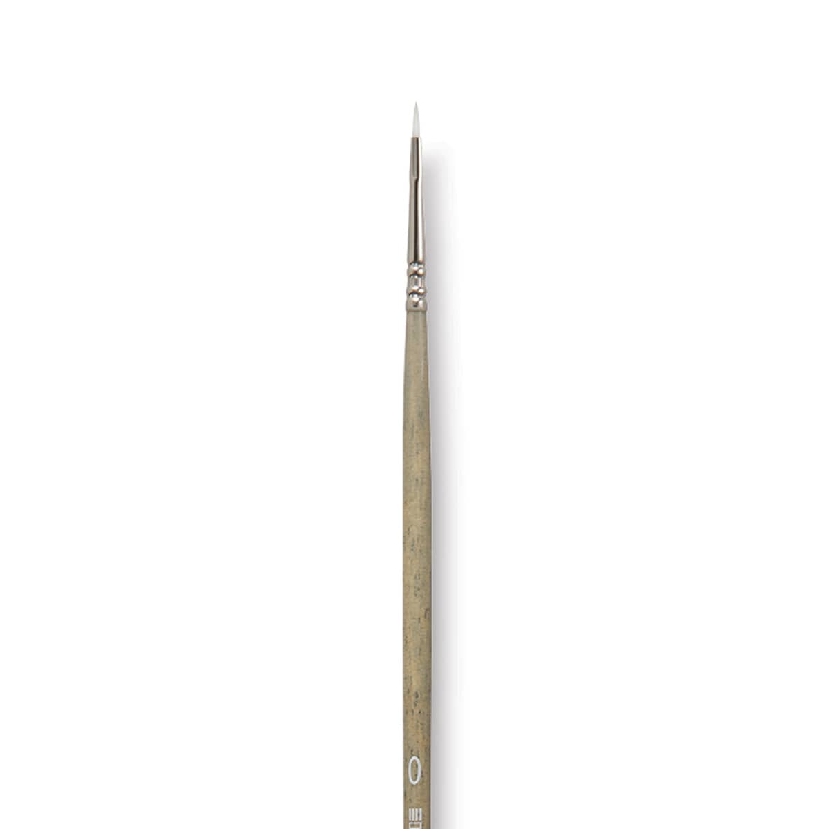 Escoda Perla Toray White Synthetic Brush - Filbert, Long Handle, Size 0
