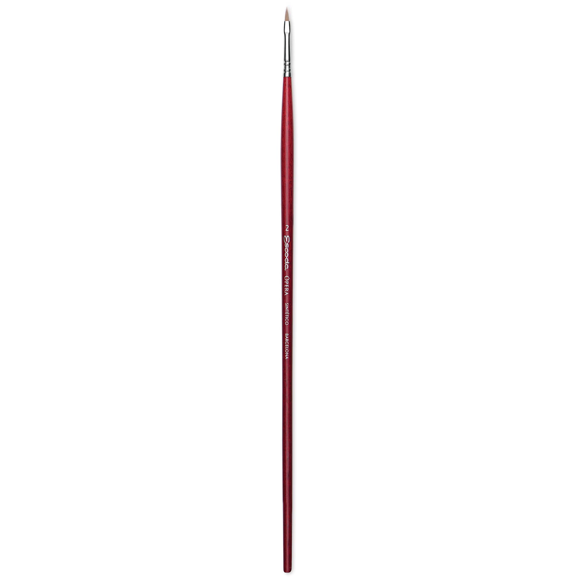 Escoda Opera Takatsu Synthetic Brush - Filbert, Long Handle, Size 2