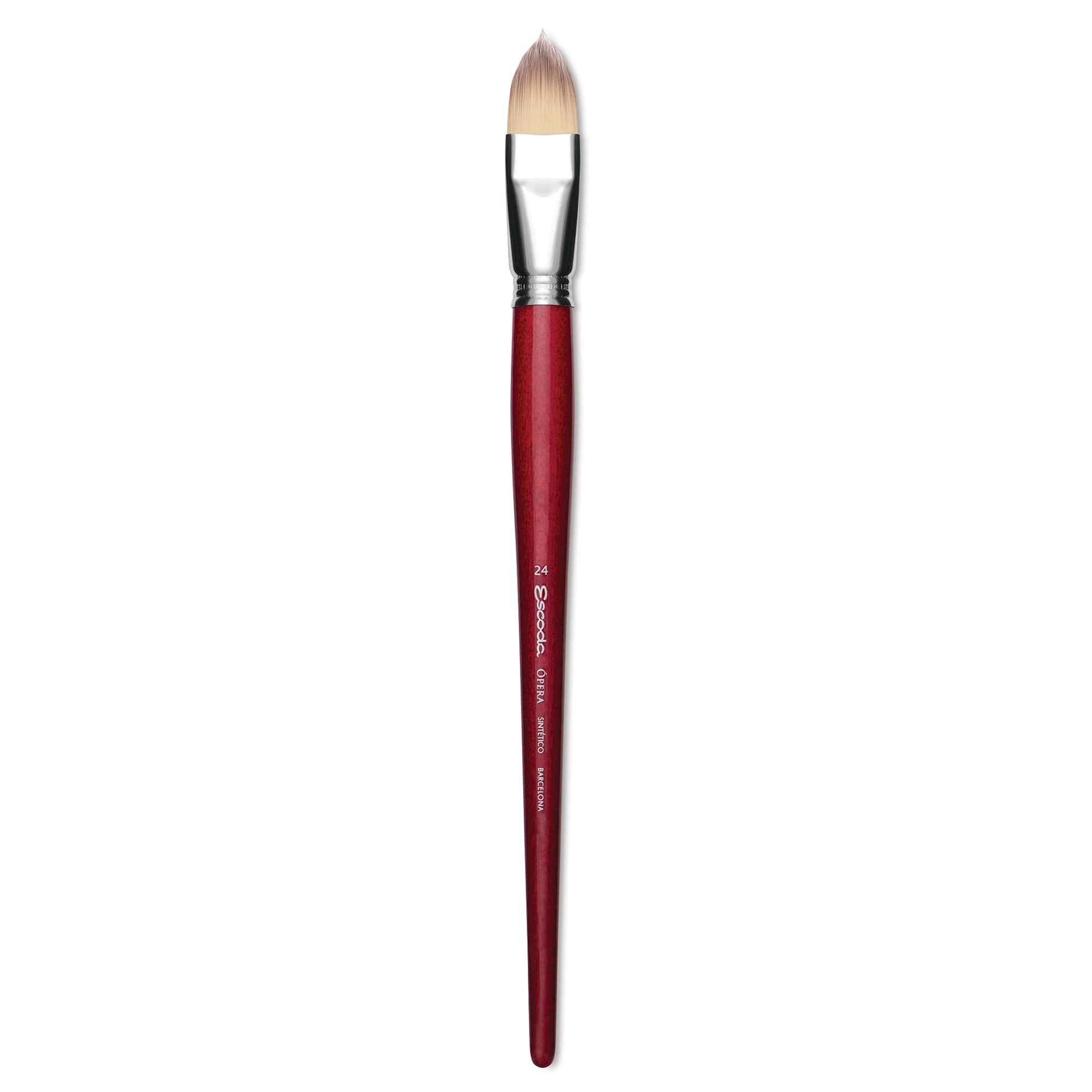 Escoda Opera Takatsu Synthetic Brush - Filbert, Long Handle, Size 24