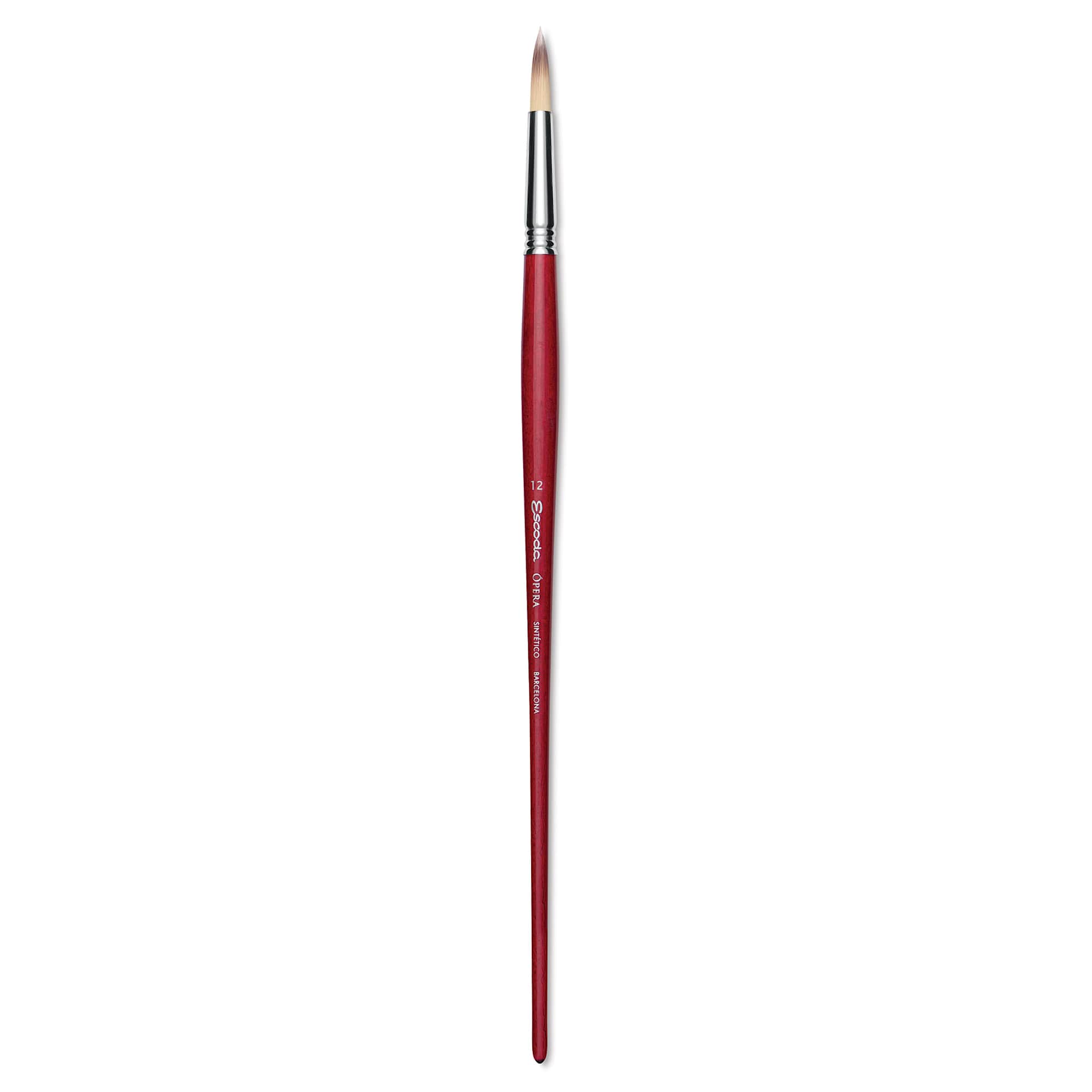Escoda Opera Takatsu Synthetic Brush - Round, Long Handle, Size 12