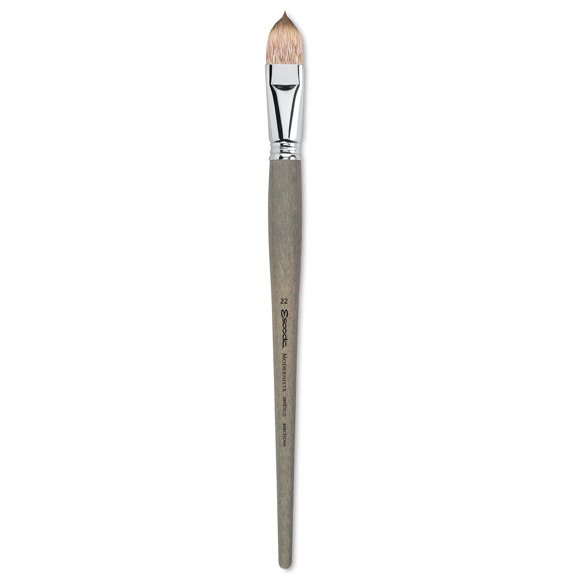 Escoda Modernista Tadami Synthetic Mongoose Brush - Filbert, Long Handle, Size 22
