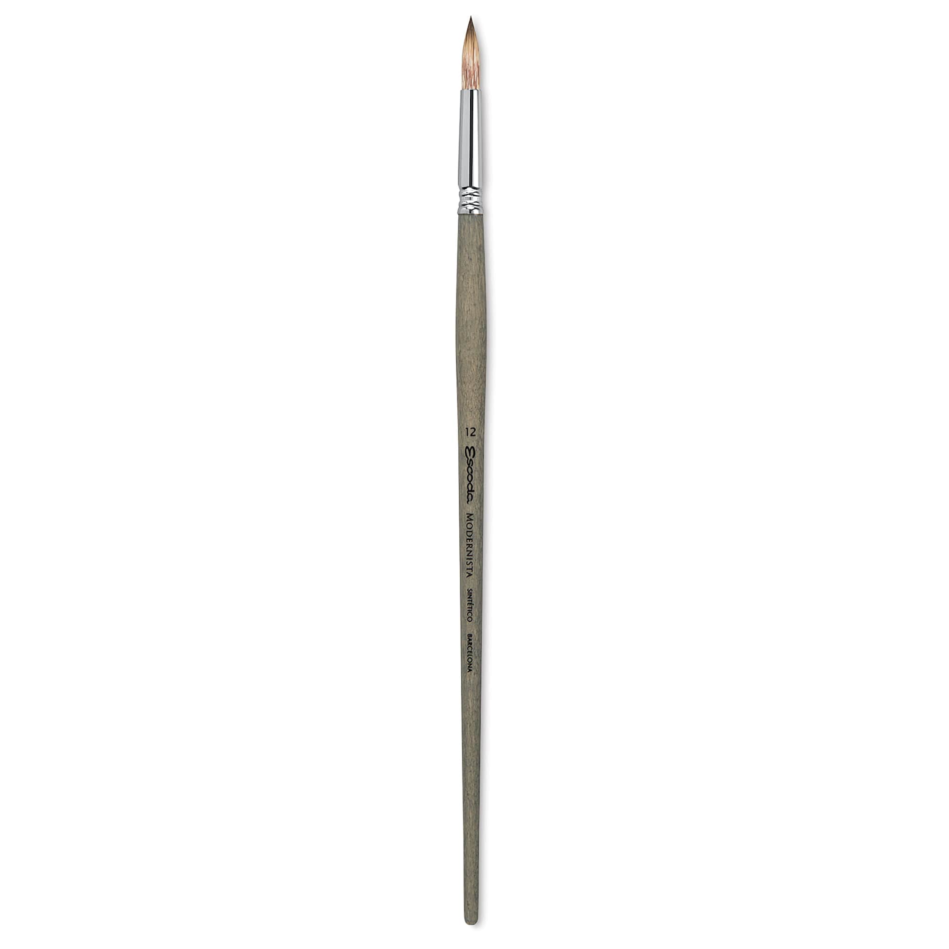 Escoda Modernista Tadami Synthetic Mongoose Brush - Round, Long Handle, Size 12
