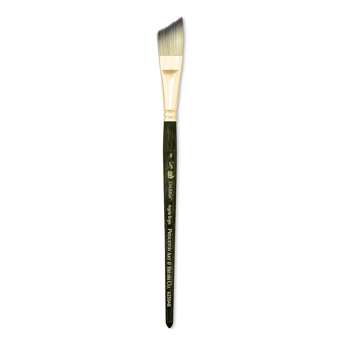 Princeton Umbria Brush - Angular Bright, Short Handle, Size 8