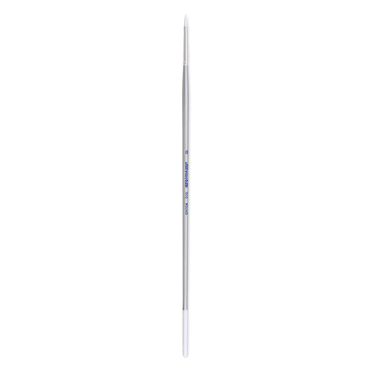 Silver Brush Silverwhite Synthetic Brush - Round, Long Handle, Size 0