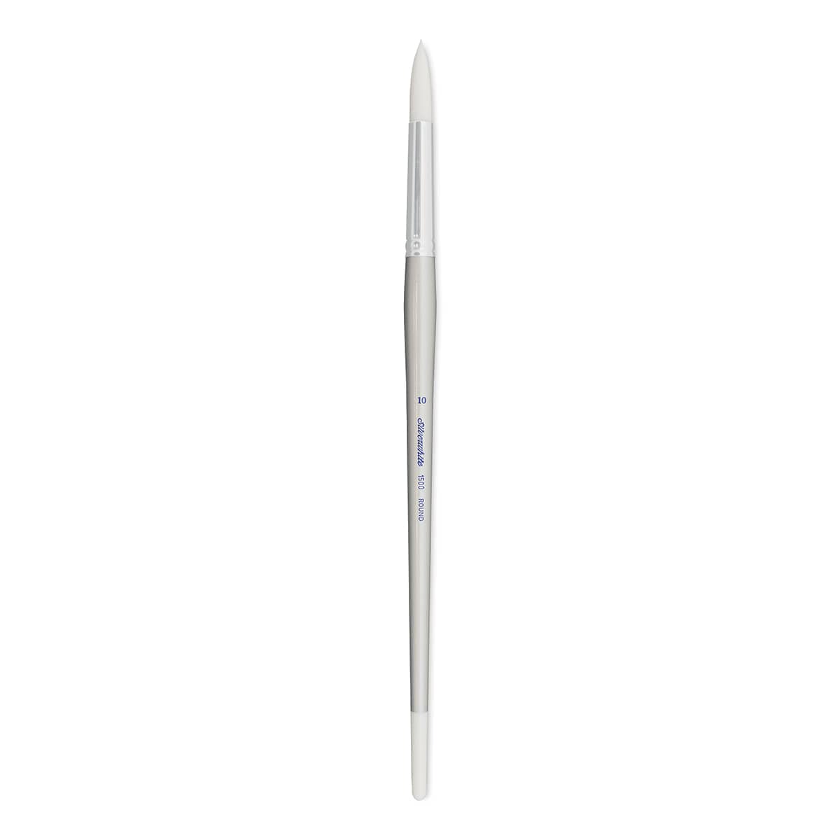 Silver Brush Silverwhite Synthetic Brush - Round, Long Handle, Size 10
