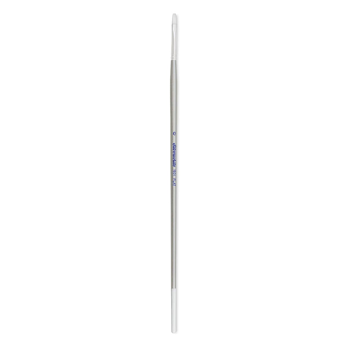 Silver Brush Silverwhite Synthetic Brush - Flat, Long Handle, Size 0