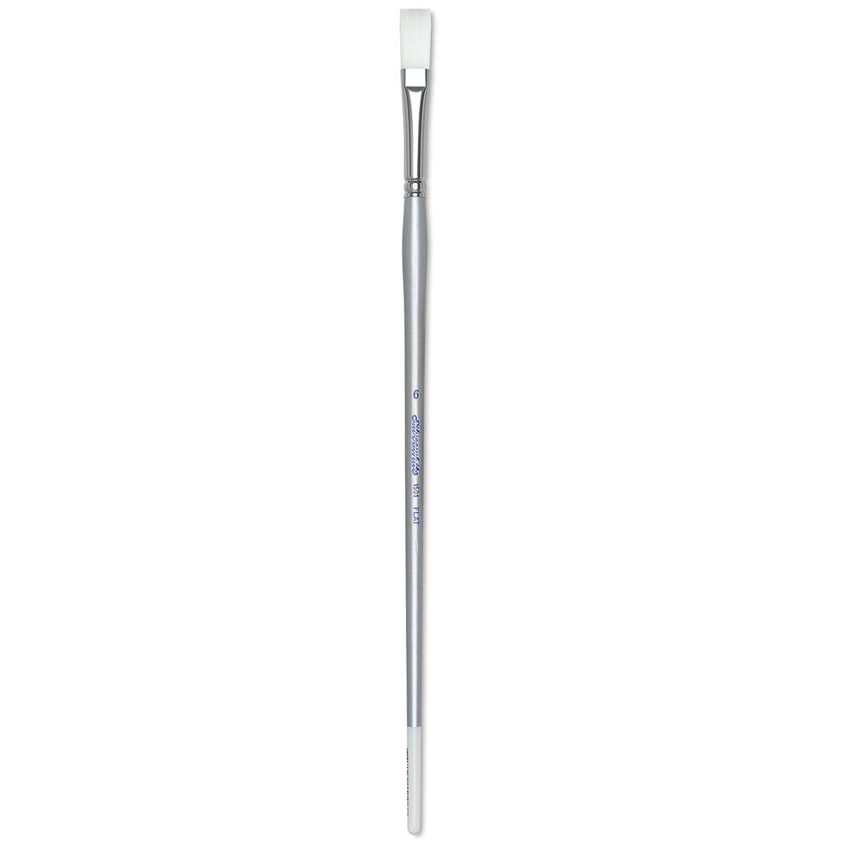 Silver Brush Silverwhite Synthetic Brush - Flat, Long Handle, Size 6