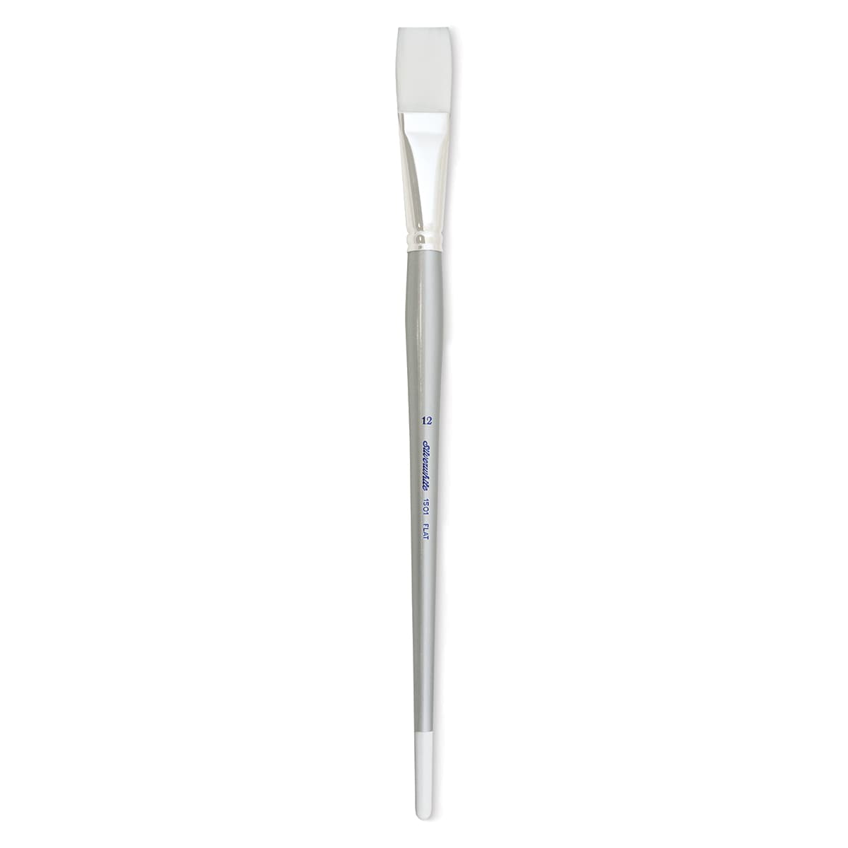 Silver Brush Silverwhite Synthetic Brush - Flat, Long Handle, Size 12