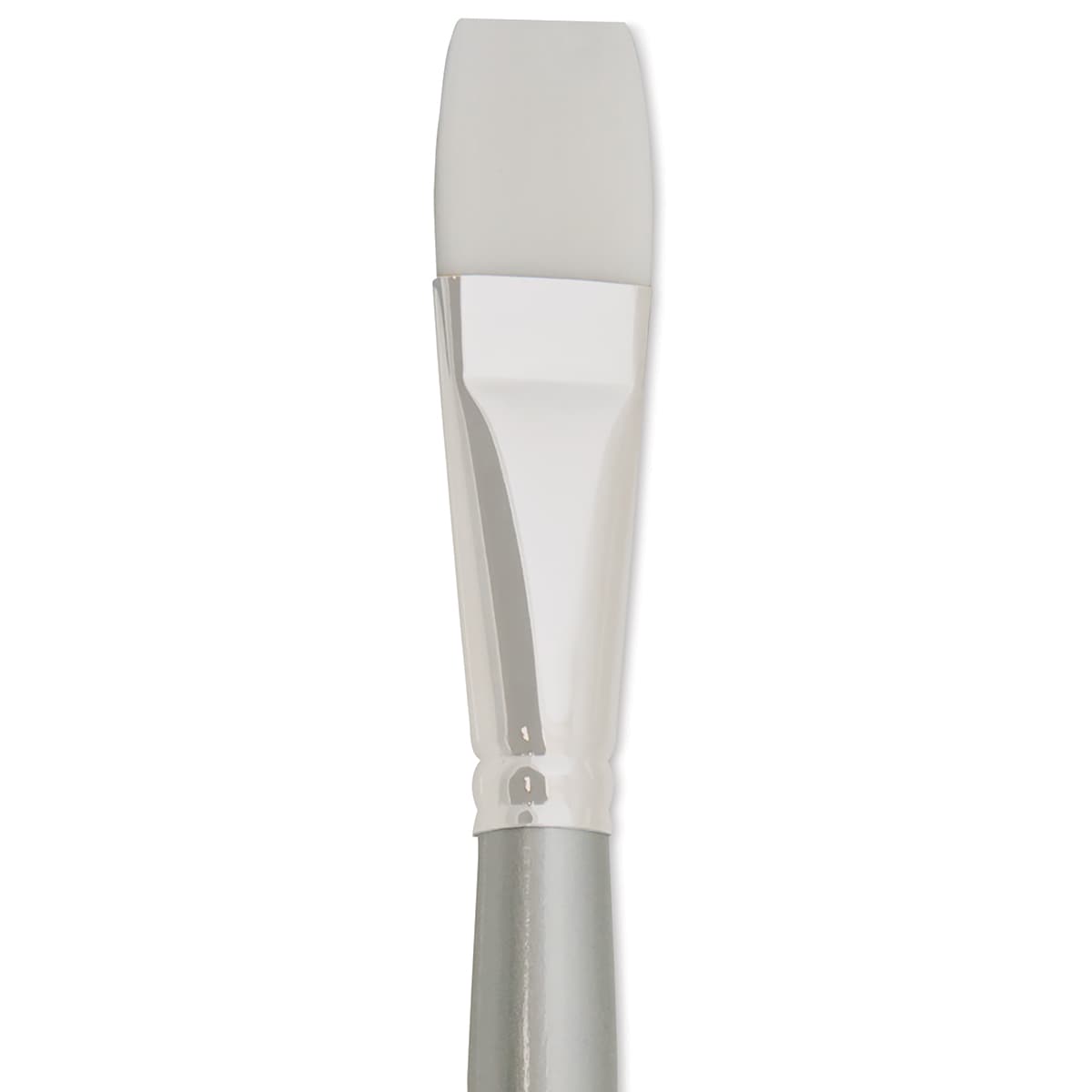 Silver Brush Silverwhite Synthetic Brush - Bright, Long Handle, Size 12 close up