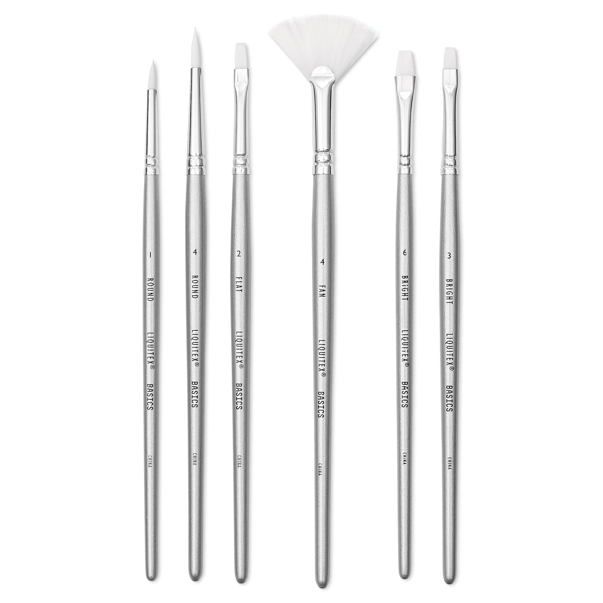 Liquitex Basics Synthetic Brushes - Set of 6