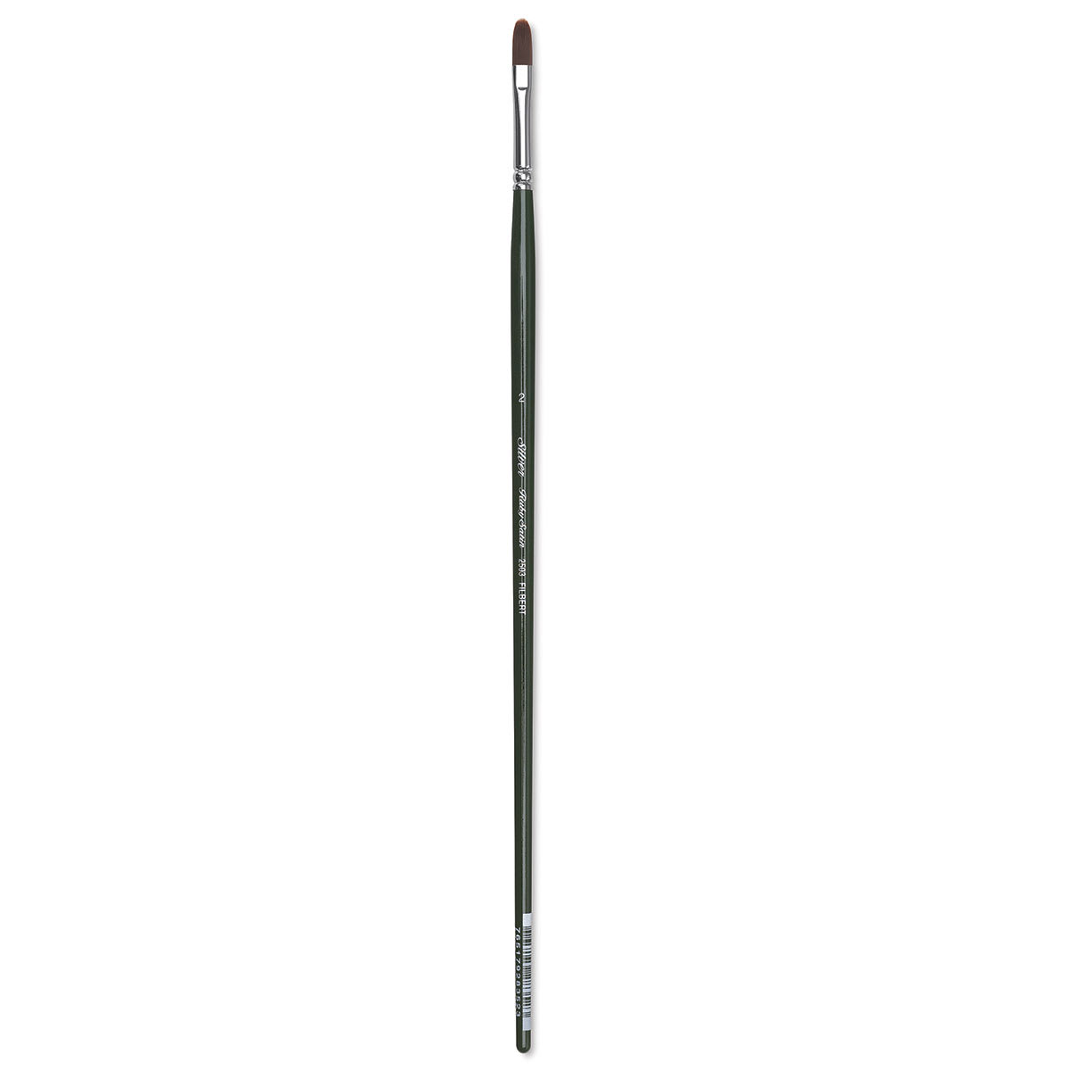 Silver Brush Ruby Satin Synthetic Brush - Filbert, Size 2, Long Handle