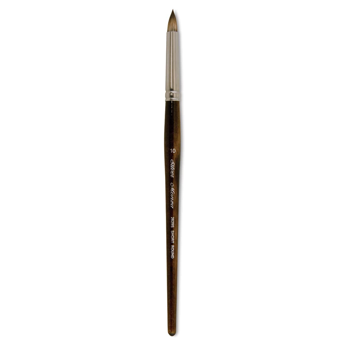 Silver Brush Monza Synthetic Mongoose Artist Brush - Short Round, Size 10