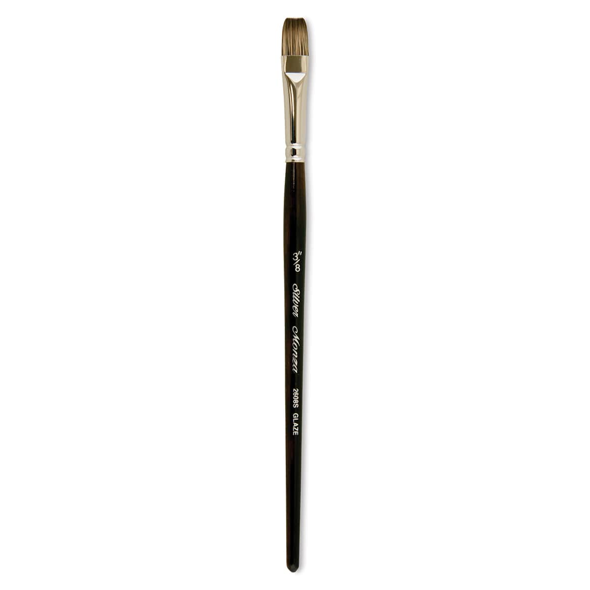 Silver Brush Monza Synthetic Mongoose Brush - Glaze, Size 3/8"