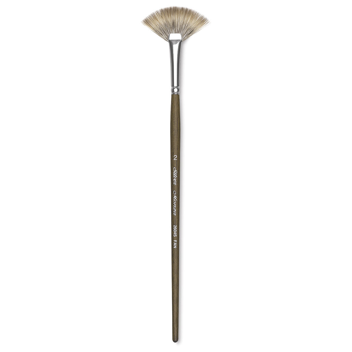 Silver Brush Monza Synthetic Mongoose Brush - Fan, Size 2