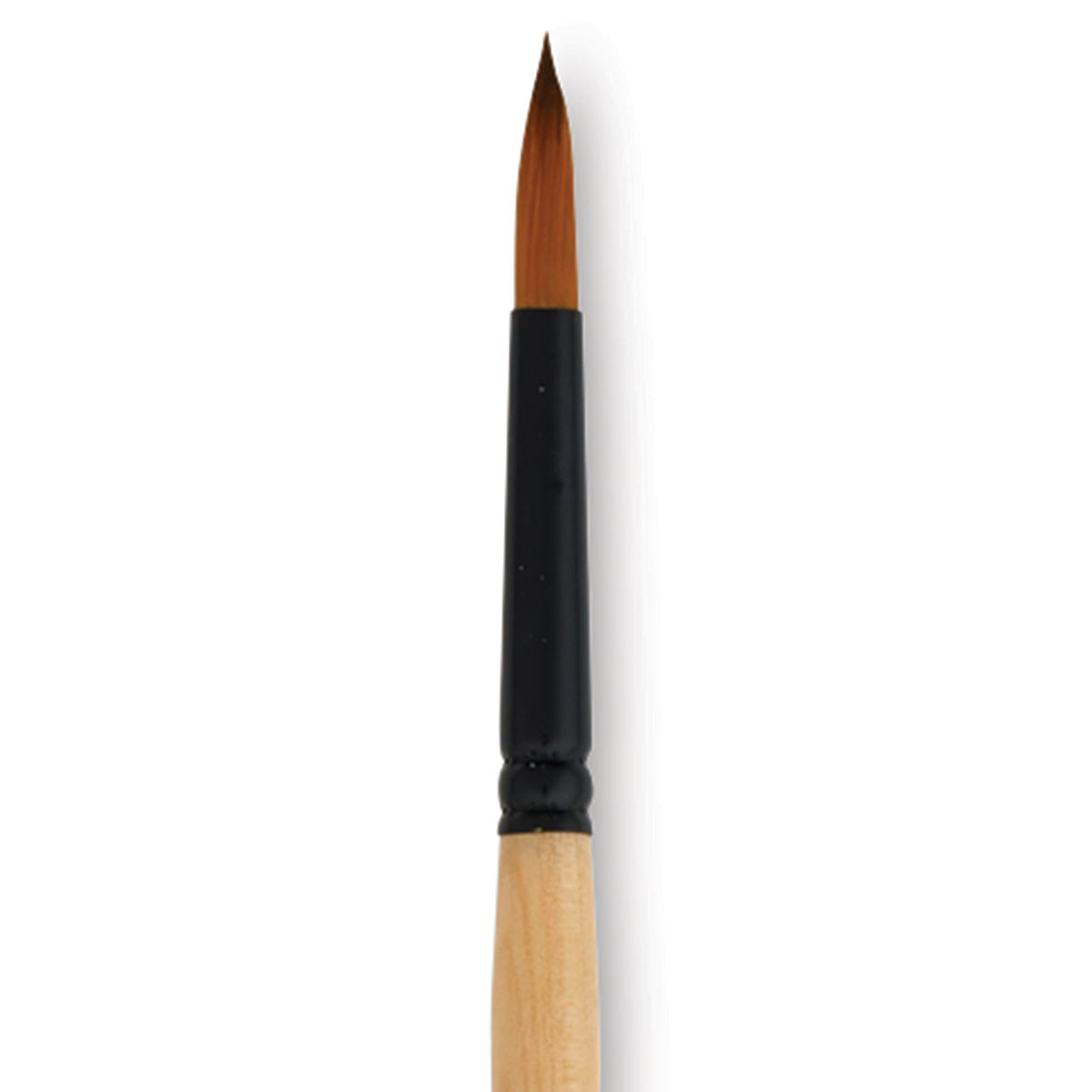 Dynasty Black Gold Brush - Round, Long Handle, Size 4 close up