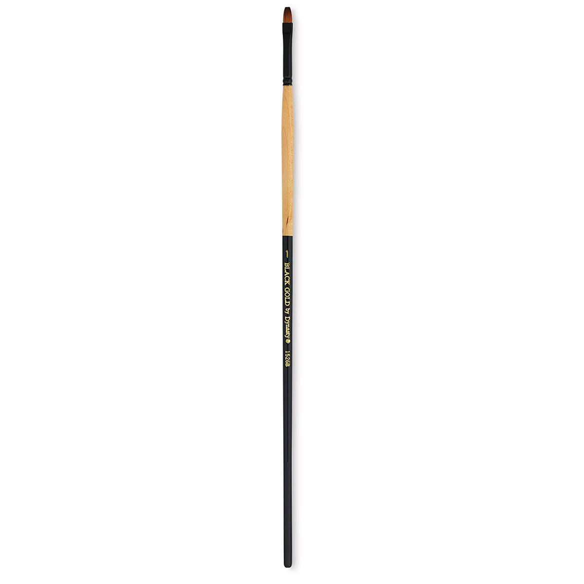 Dynasty Black Gold Brush - Bright, Long Handle, Size 1