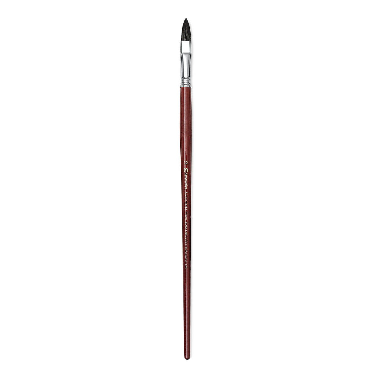 Escoda Black Sable Oil Brush - Filbert, Size 0