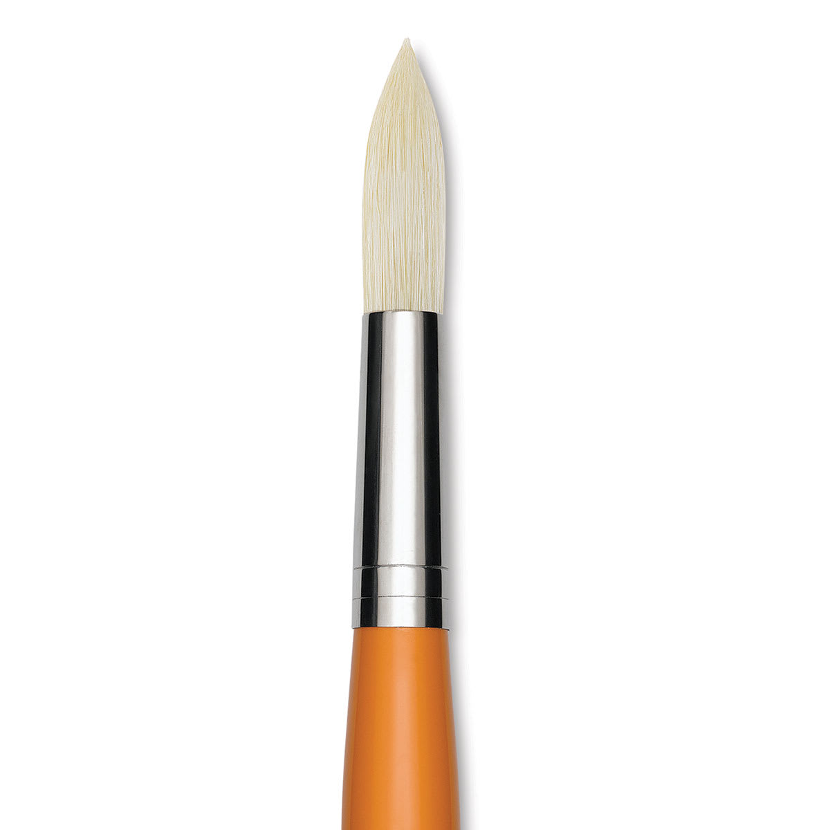 Isabey Chungking Interlocking Bristle Brush - Round, Long Handle, Size 12 close up