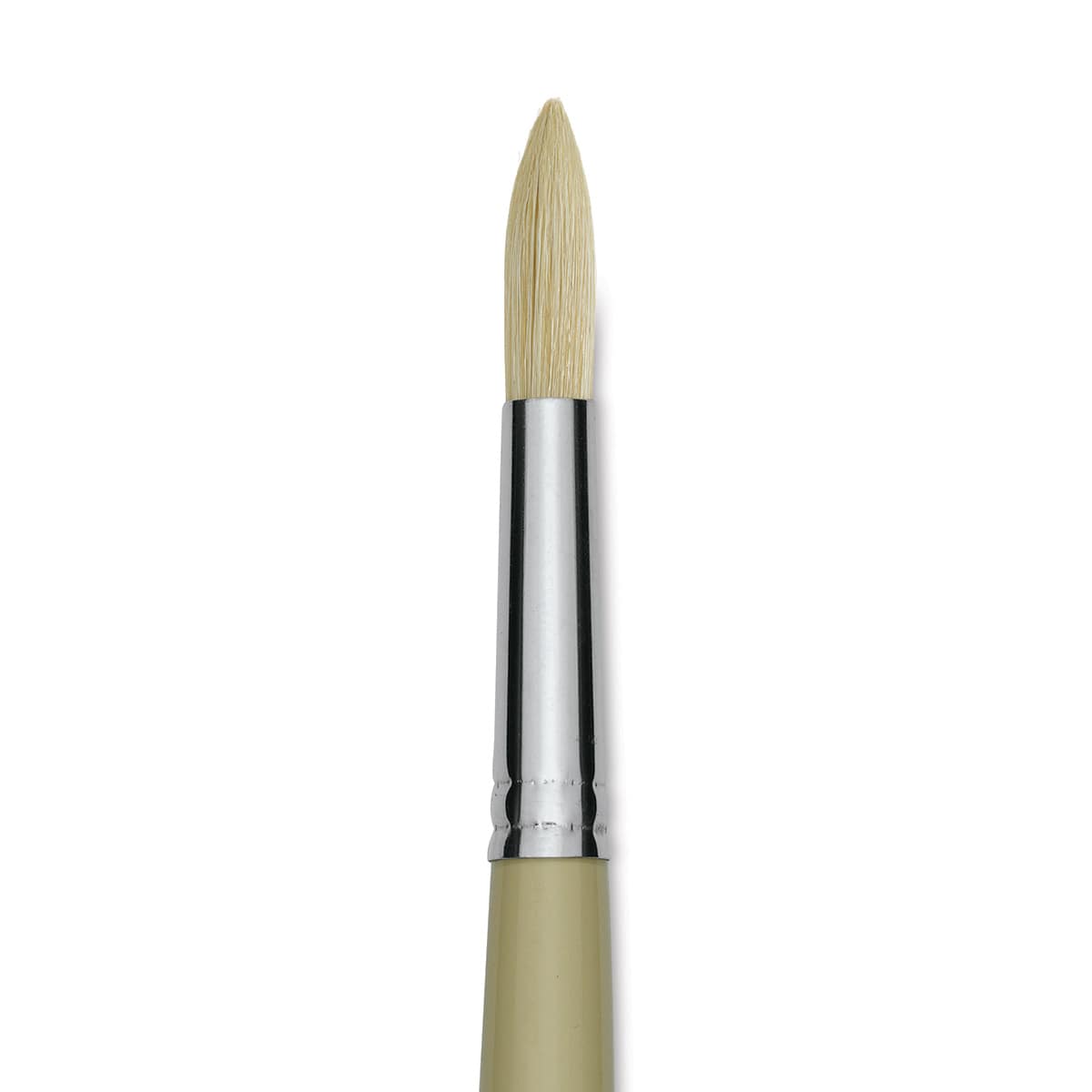 Robert Simmons Signet Brush - Round, Long Handle, Size 8 close up