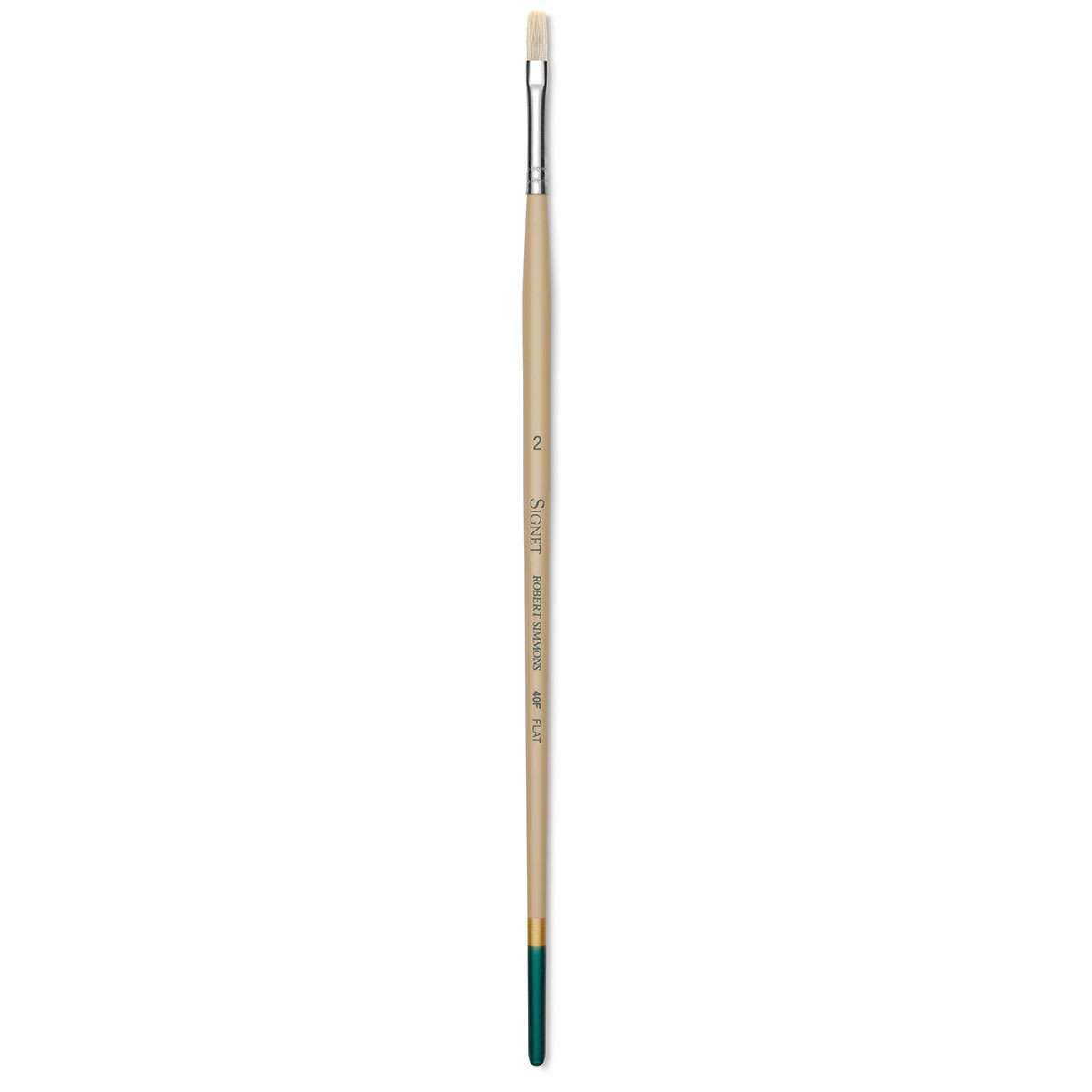 Robert Simmons Signet Brush - Flat, Long Handle, Size 2