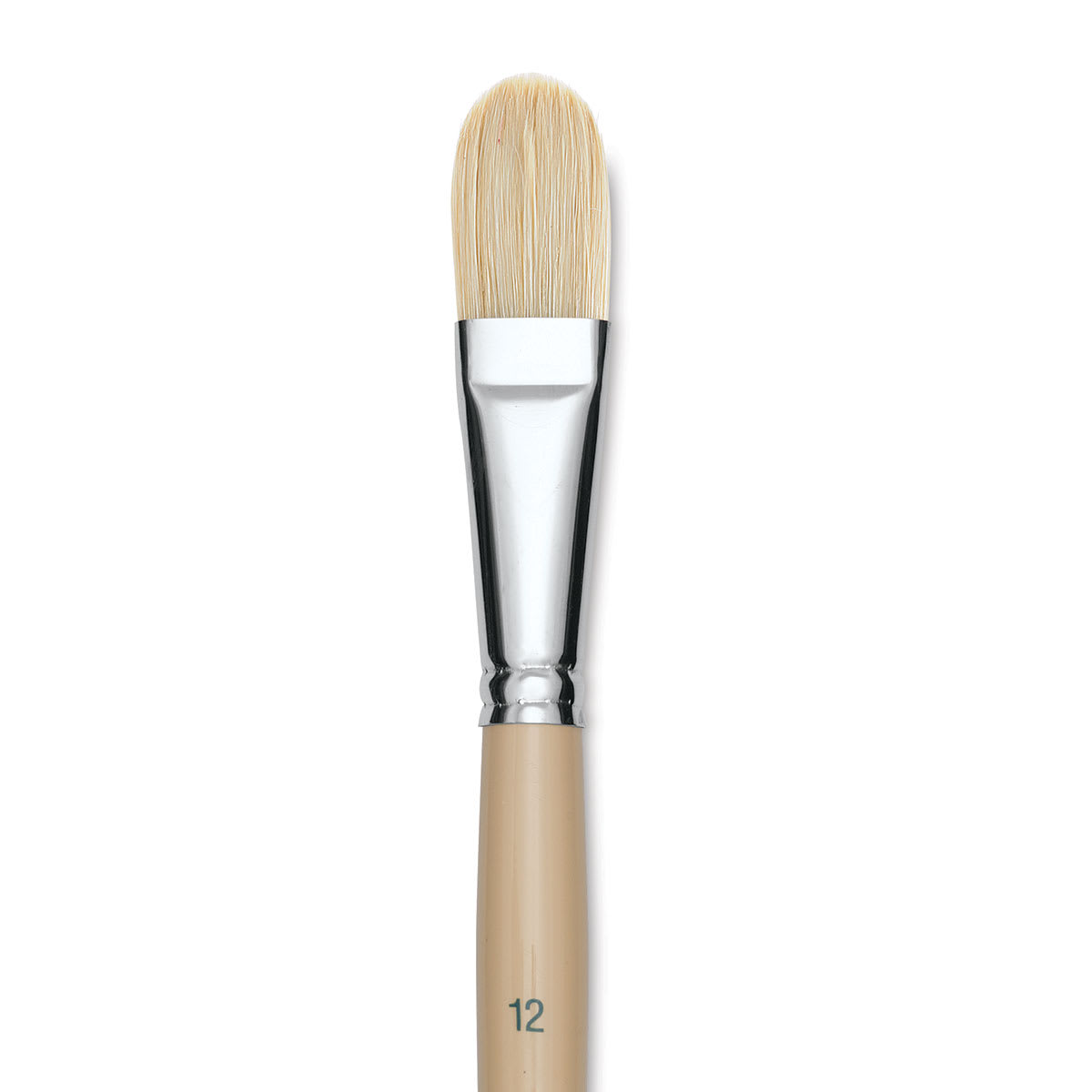 Robert Simmons Signet Brush - Filbert, Long Handle, Size 12 close up