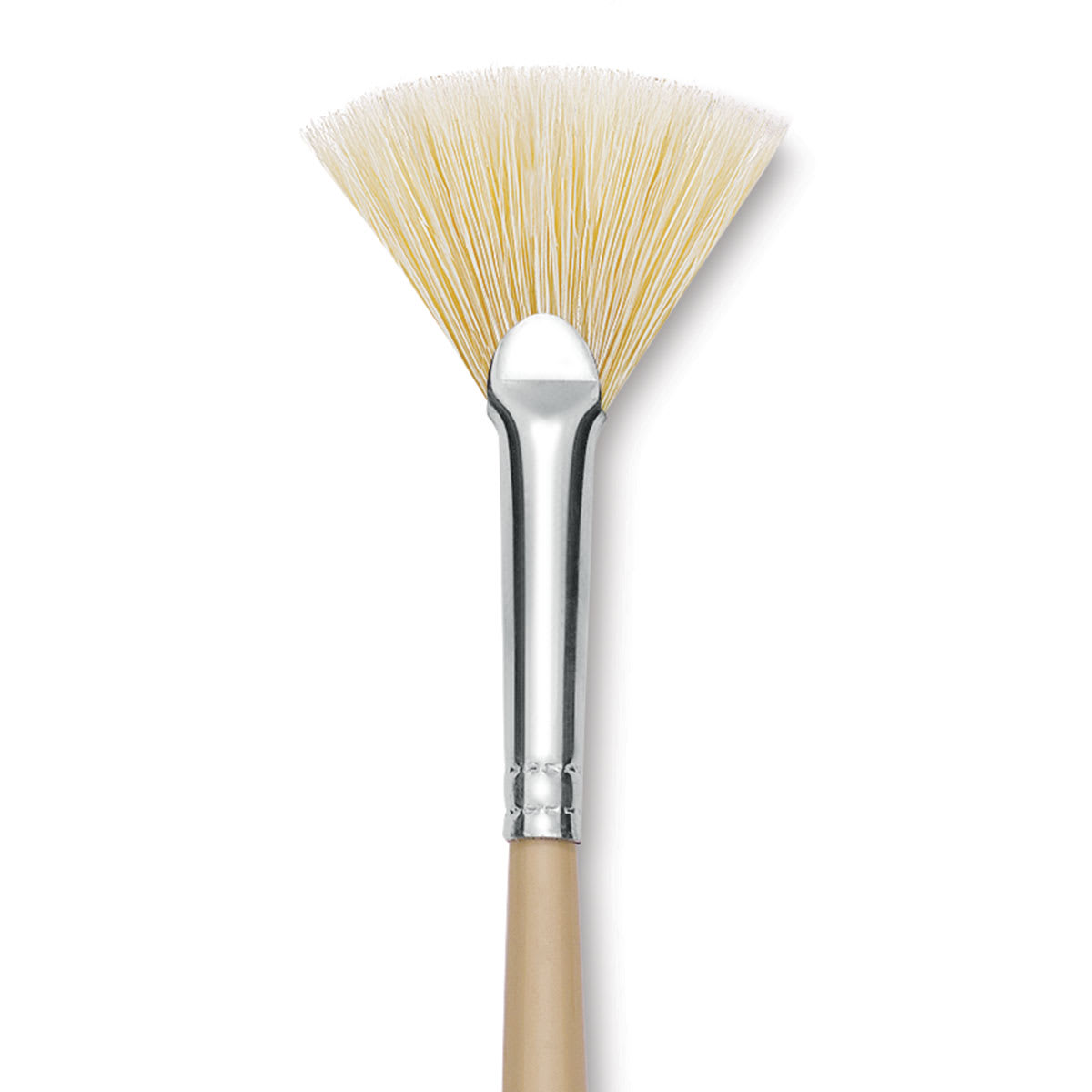 Robert Simmons Signet Brush - Fan Blender, Long Handle, Size 2 close up