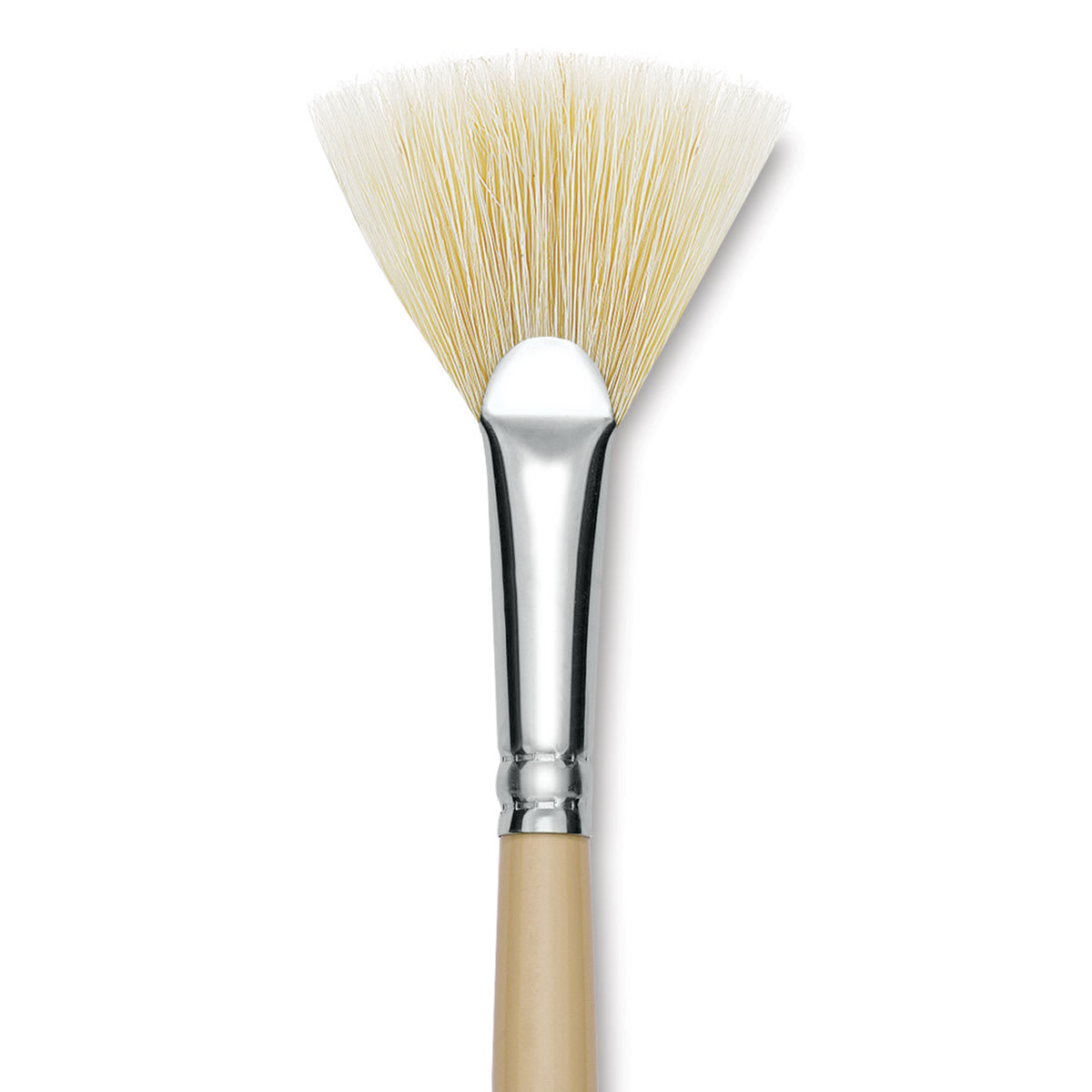 Robert Simmons Signet Brush - Fan Blender, Long Handle, Size 6 close up