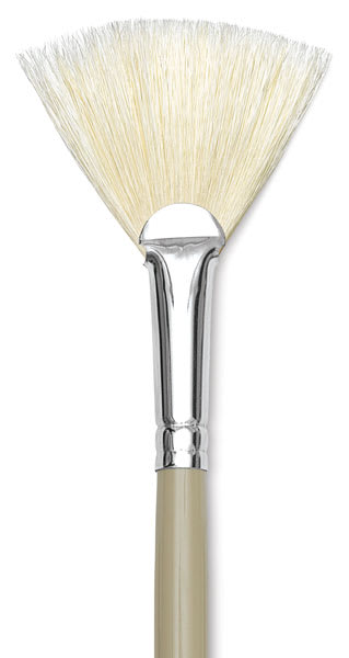Robert Simmons Signet Bristle Brush - Fan Blender, Size 10 Close-up Robert Simmons Signet Bristle Brush - Fan Blender, Size 10 Close-up