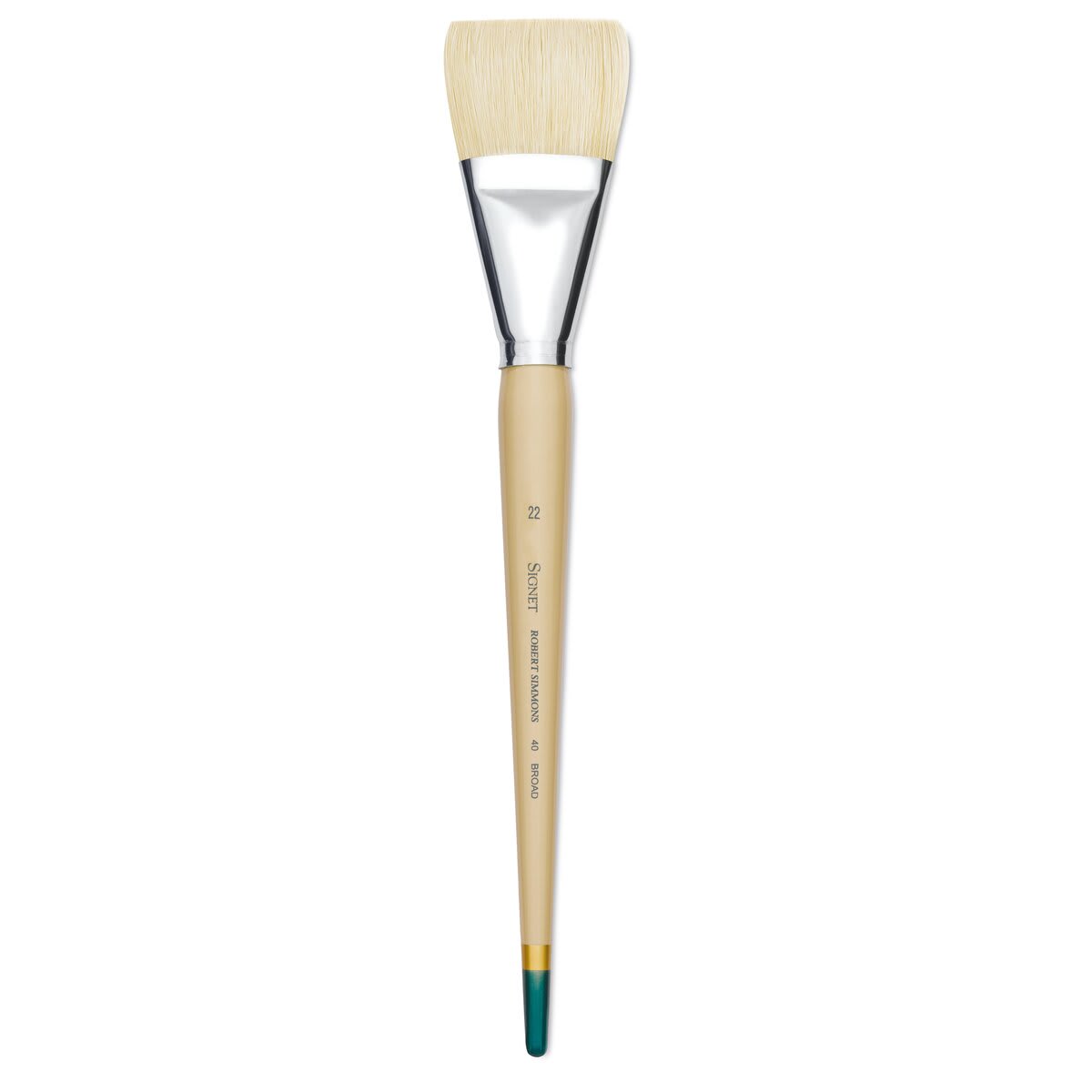 Robert Simmons Signet Bristle Brush - Broad, Long Handle, Size 22
